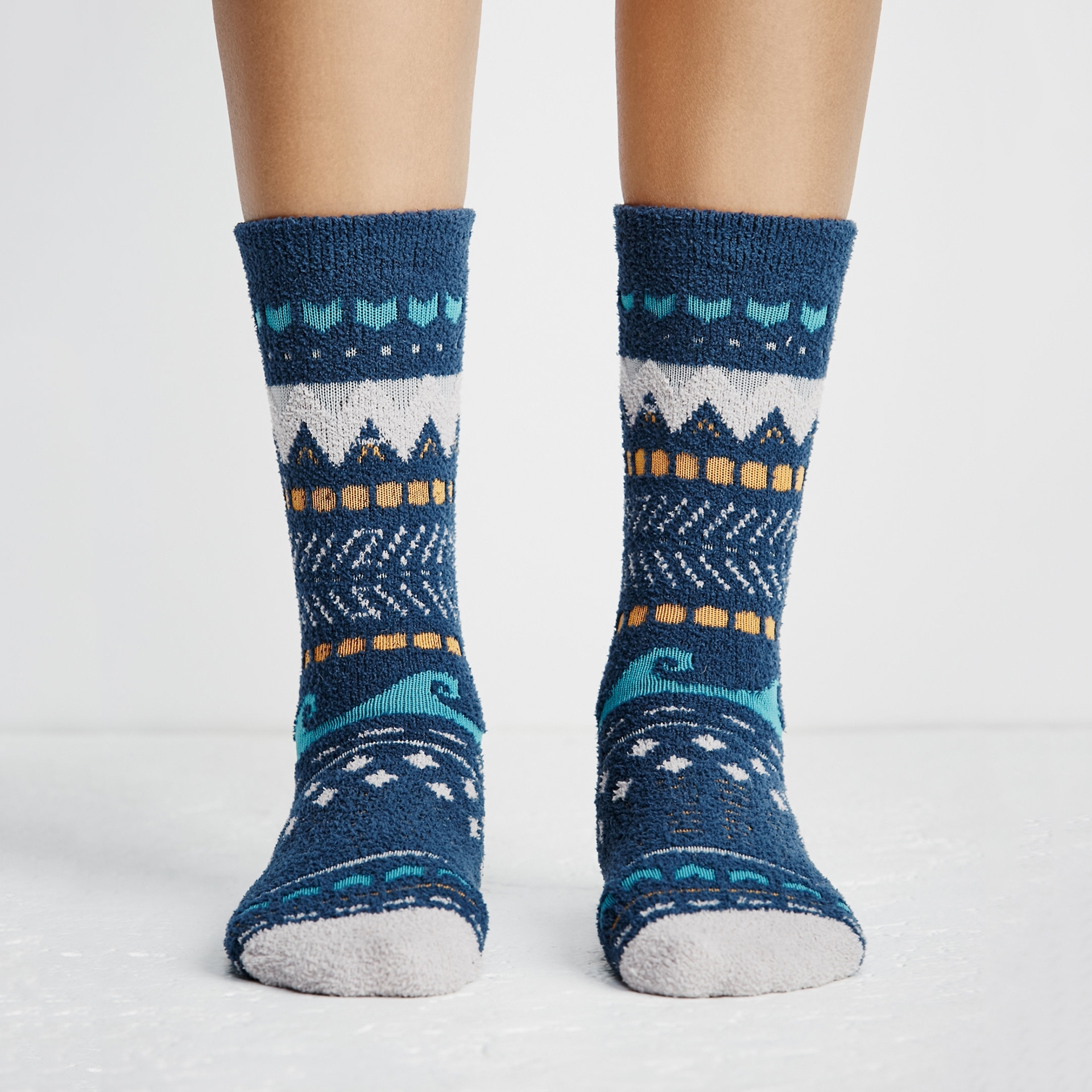 Nop Element Air Theme 1. Felt Knit Socks